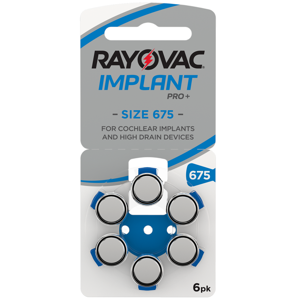 Κοχλιακές Μπαταρίες Rayovac Implant Pro+